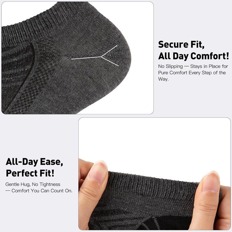 EverKnits Store 15 Pairs Lightweight Ankle Socks Men/Women - Breathable Bulk Thin Low Cut Socks Value Pack - Image 5